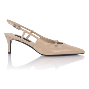 PHILIPP PLEIN Slingback Low Heels SKULL