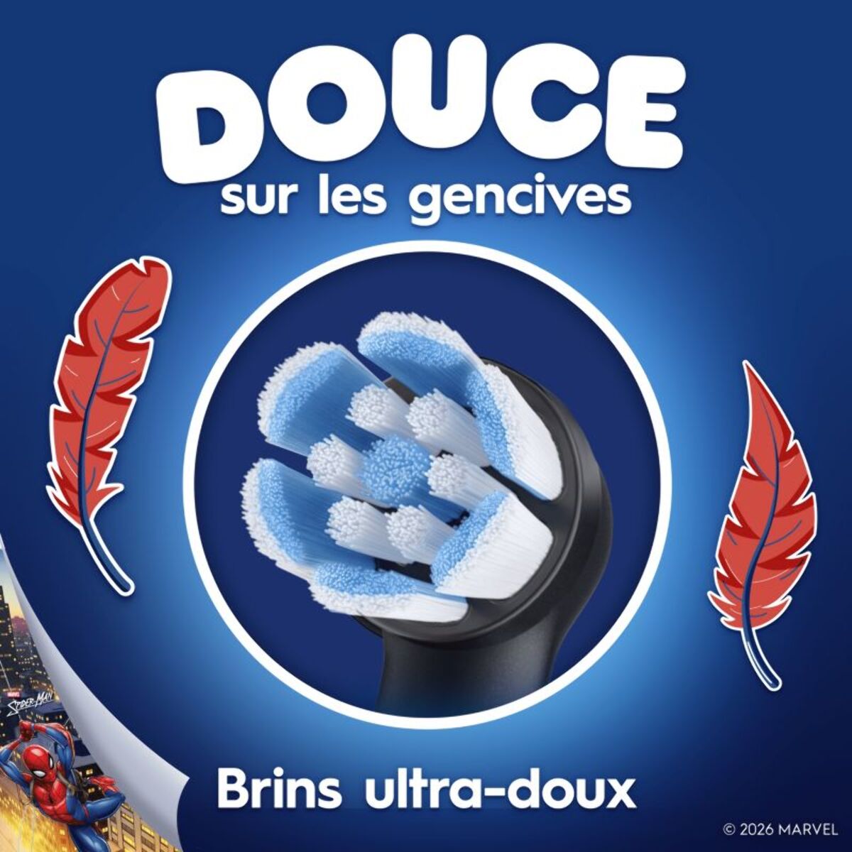 Brossette dentaire ORAL-B Gentle Care Spiderman x3