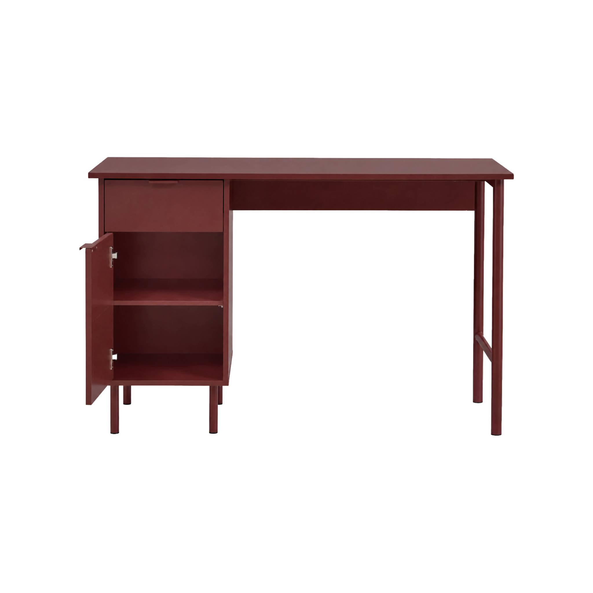 Bureau décor bois et métal 1 tiroir 1 porte ELLIE