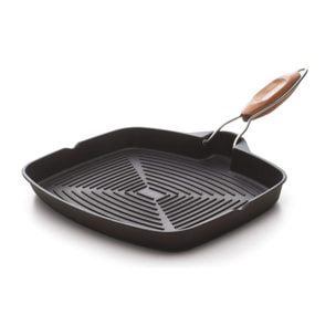 Grill 35 × 25 cm Excelsa – Grigliosa, Aluminium Noir