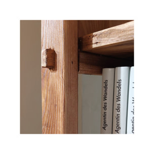Étagère avec 4 niches en bois de pin recyclé H. 200cm - ORIGIN