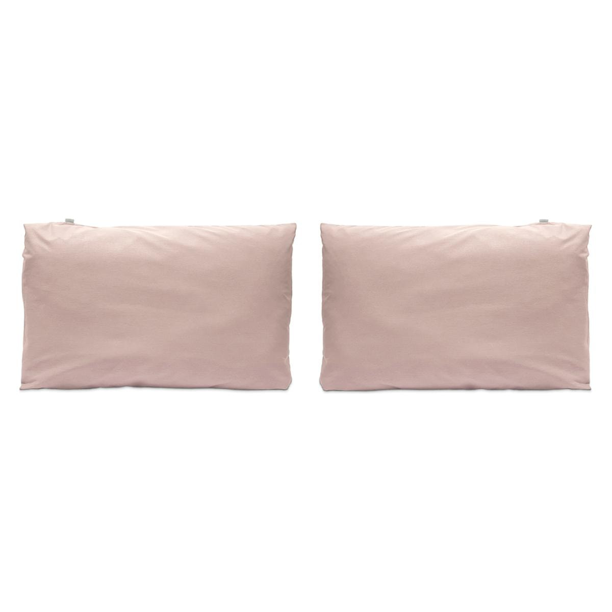 2 Fundas de almohada 100% algodón rosa 50x75 cm