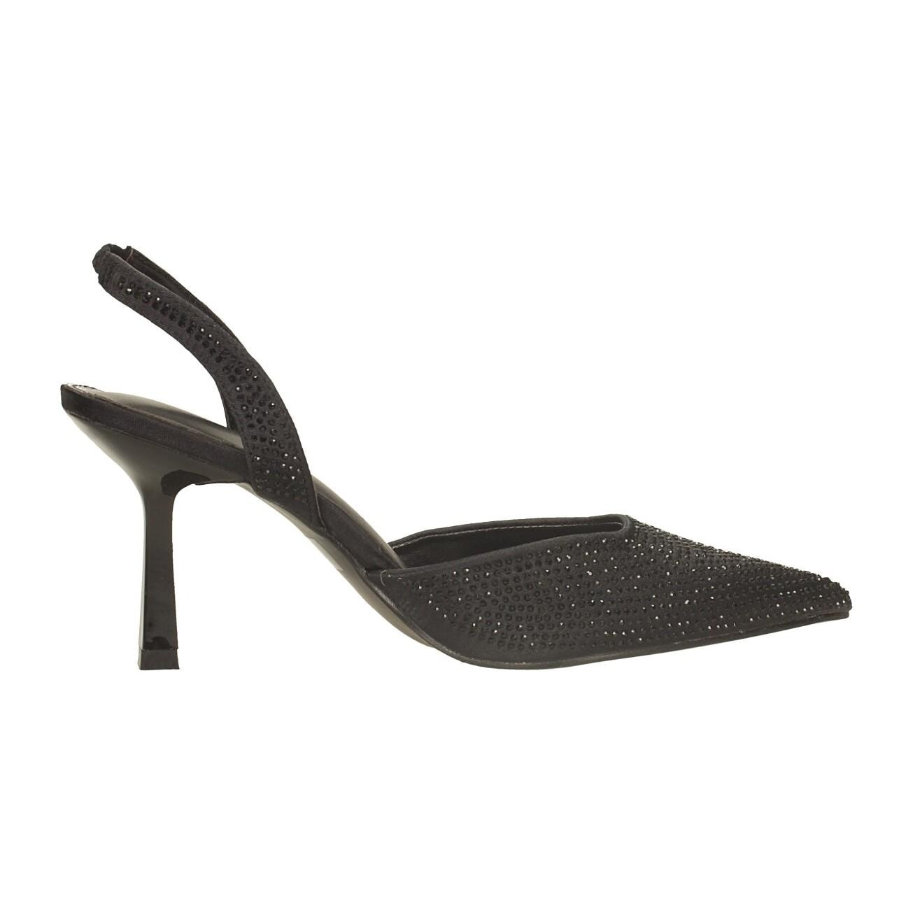 Décolleté sling back Donna Tata Italia Nero