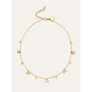 Collar Shamira Acero Baño Oro