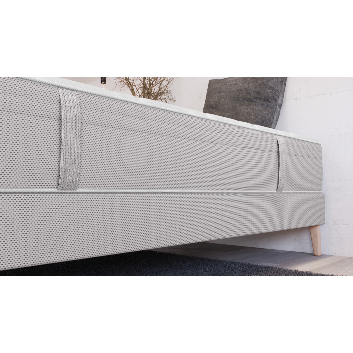 Matelas L INDISPENSABLE, ressorts ensachés, ferme, H26