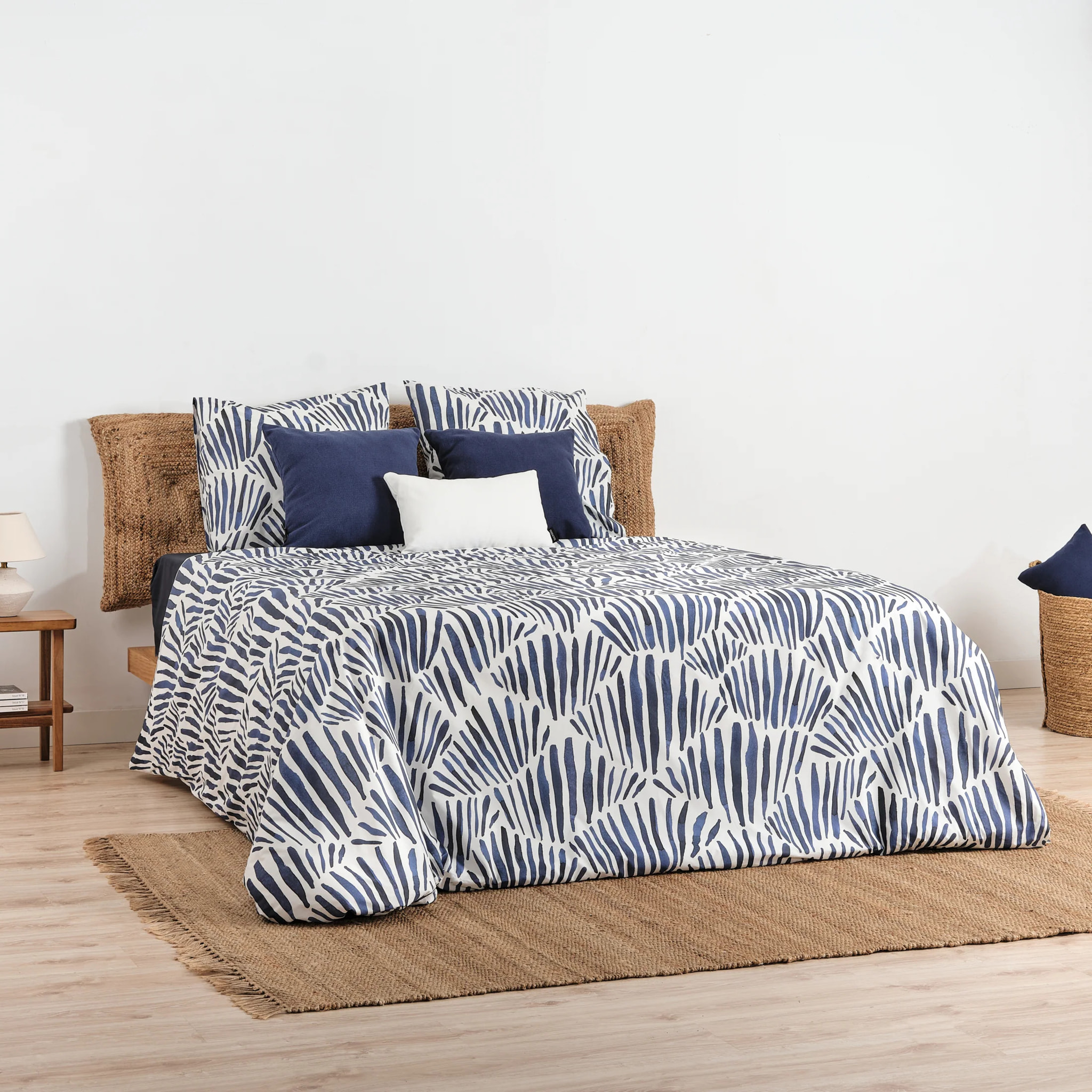 Housse de couette 100 % coton 80 fils Gavina