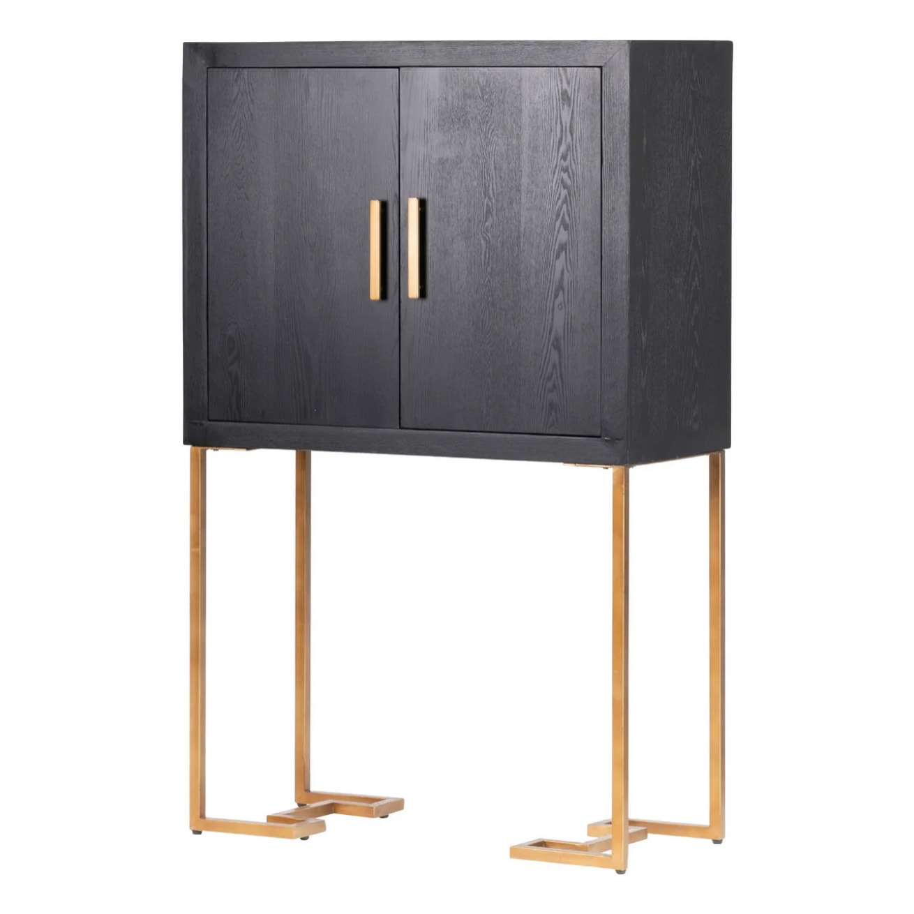 Cabinet Negro-dorado 100x45x160 Cm