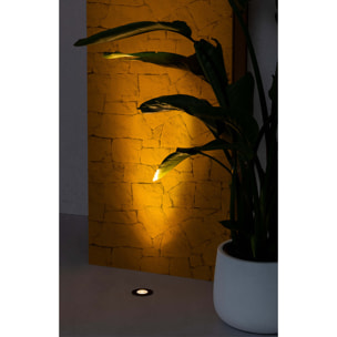 GRUND 80 Empotrable negro inox 7W