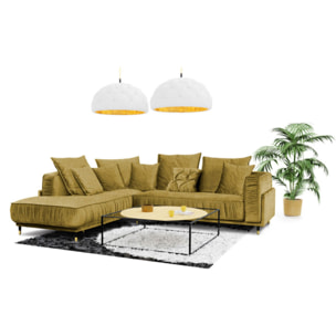 Canapé Tissu Angle gauche Fiorenzo - 4 Places