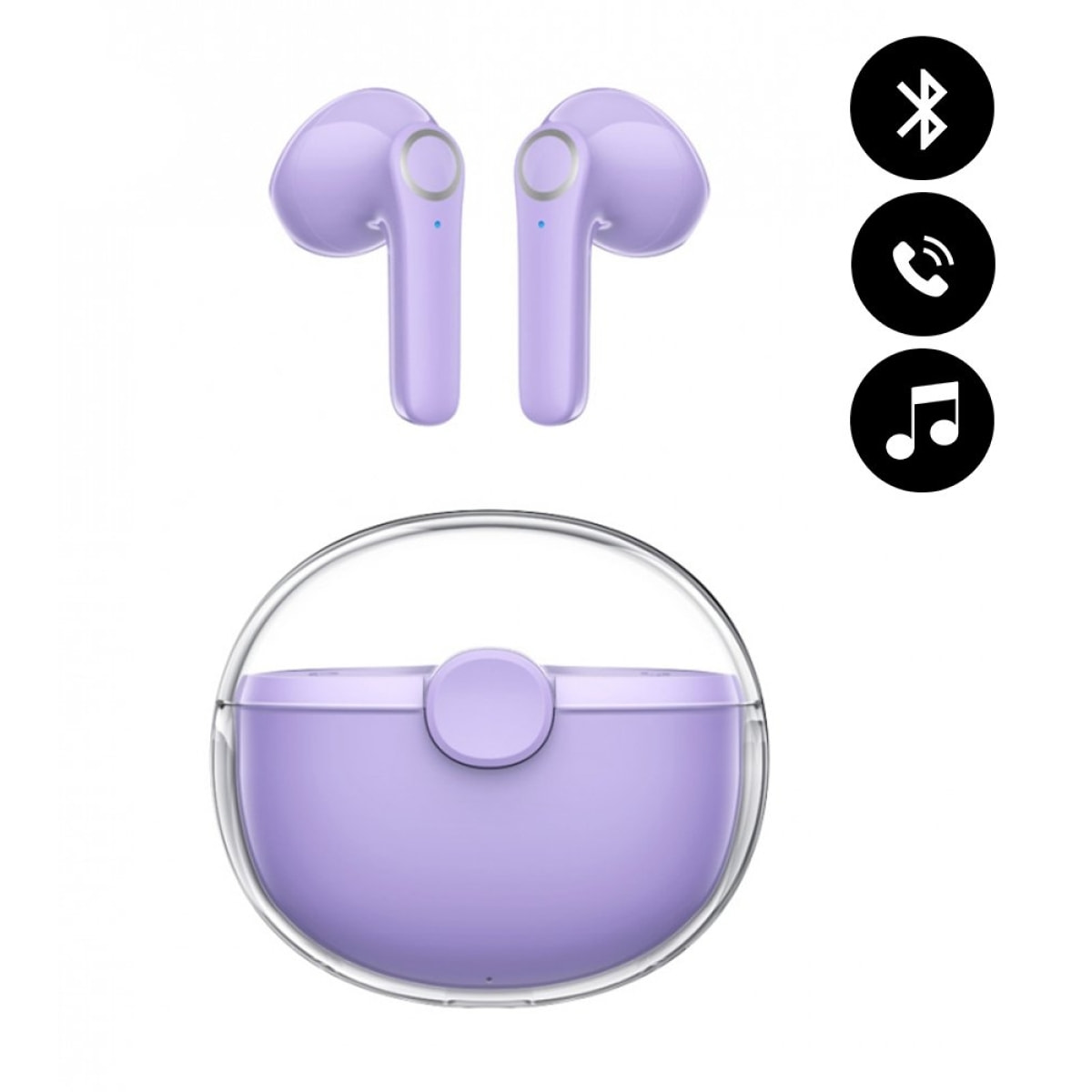 Ecouteurs Bluetooth Violet