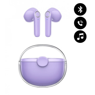 Ecouteurs Bluetooth Violet