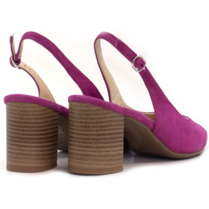 ZAPATO DE SALON 157663 PIEL ANTE FUCSIA