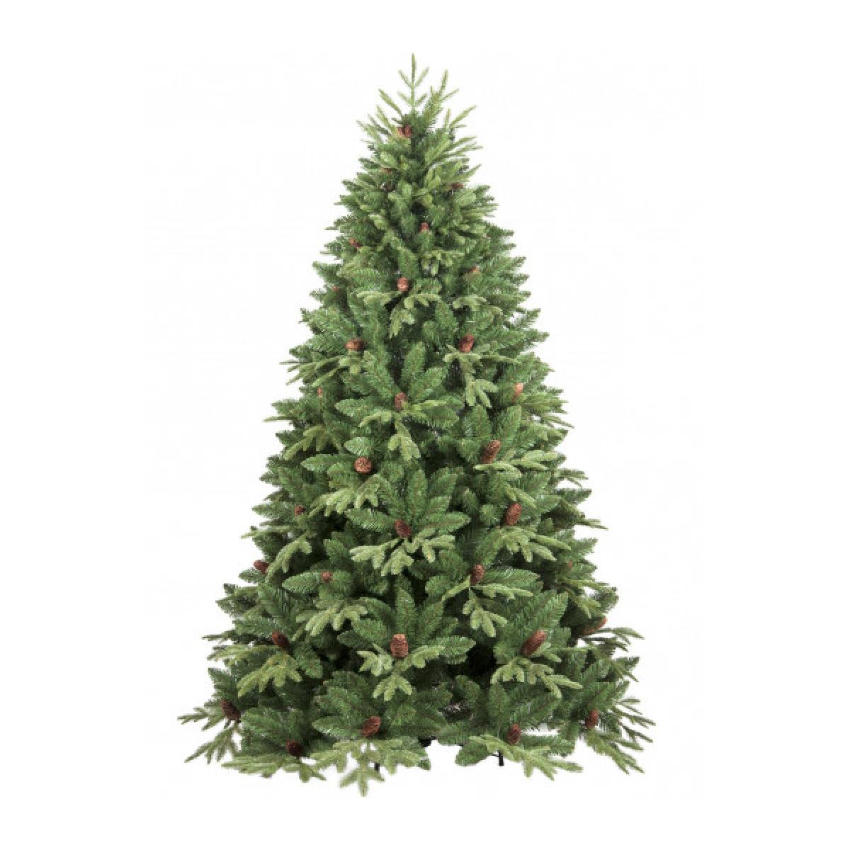 Albero di Natale ''Stella'', Altezza 180 cm, Con pigne incluse, 839 rami, 122 x 122 x 180 cm