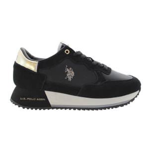 U.S. Polo Assn. - Sneakers SACHA005WDSN2 in camoscio per donna