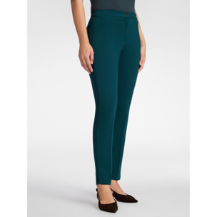 Elena Mirò - Pantaloni slim in tessuto stretch - Verde
