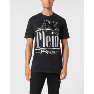PHILIPP PLEIN Camiseta de cuello redondo y manga corta RACING