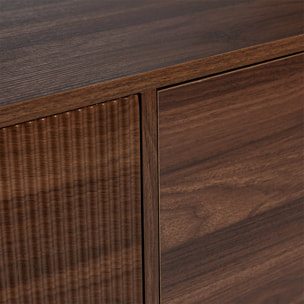 Mueble Tv Florida 3 puertas efecto Nogal