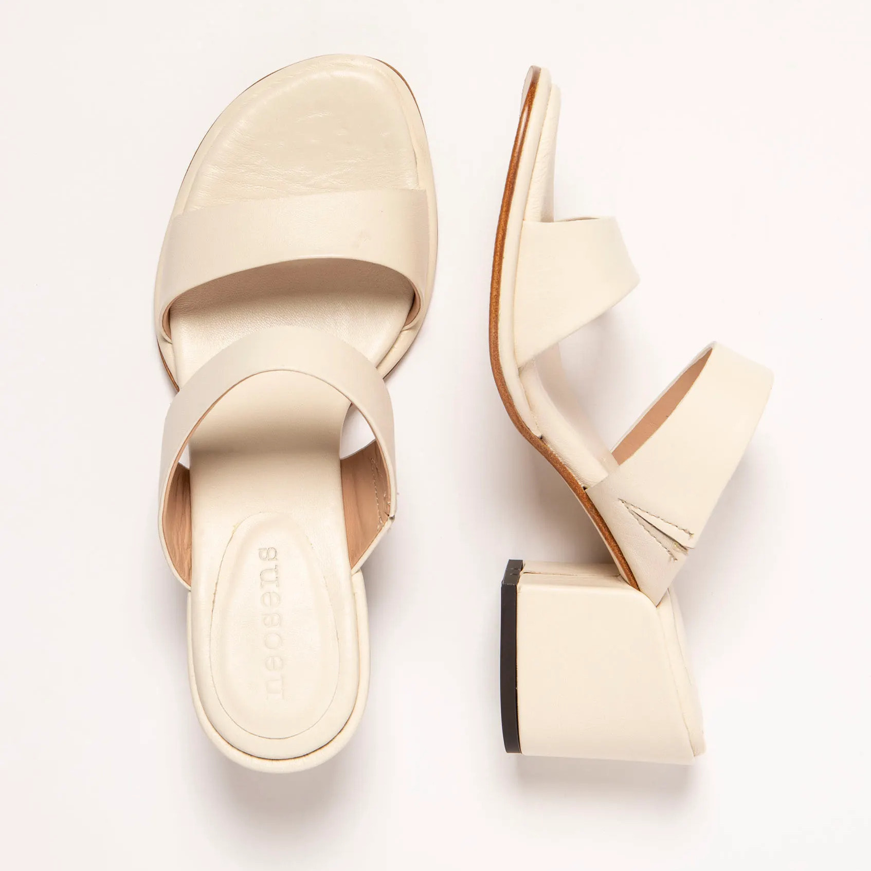 Sandalias con tacón S3174 NAPPA CREAM/ FABER color Cream