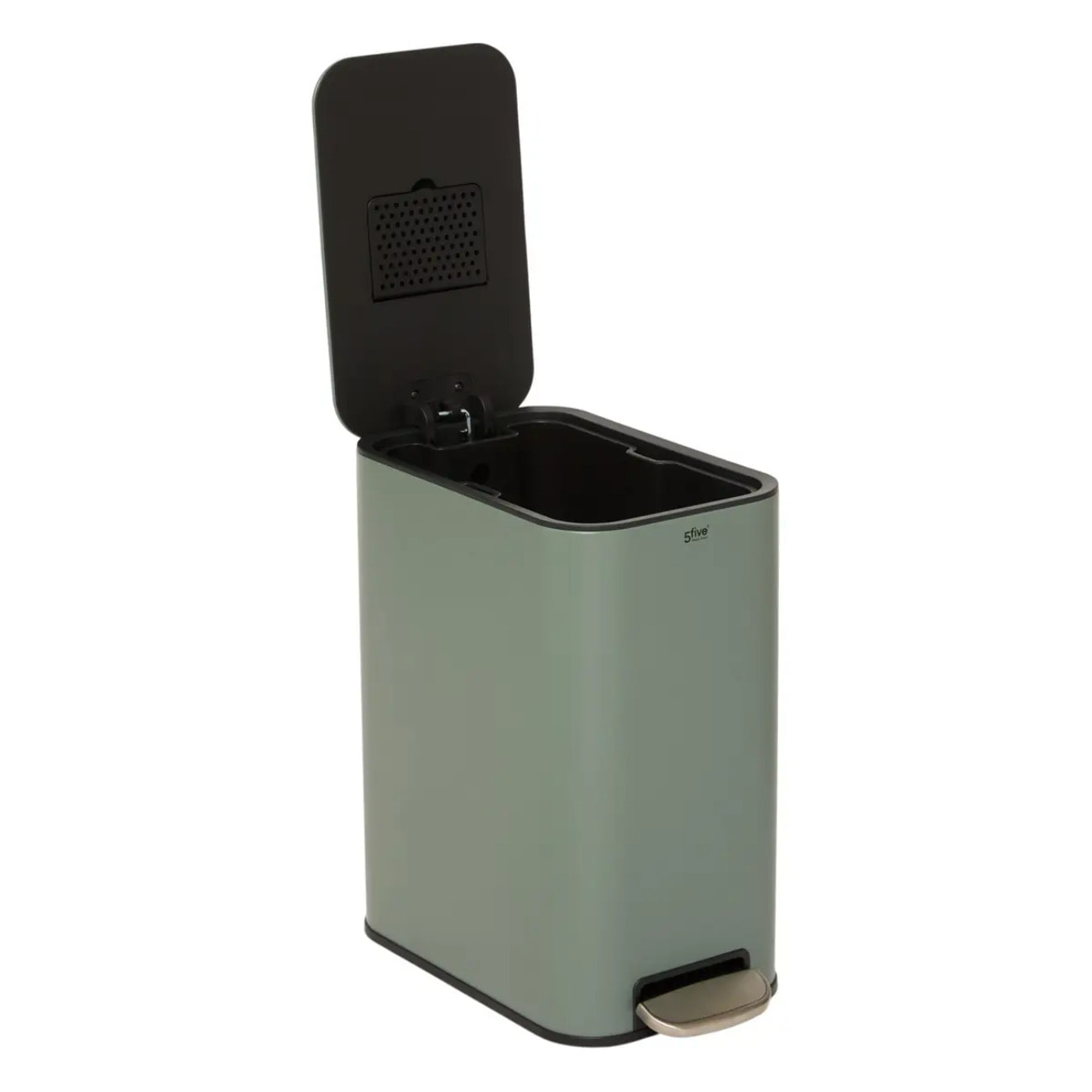 Poubelle slim rectangulaire à pédale Delta 20L vert