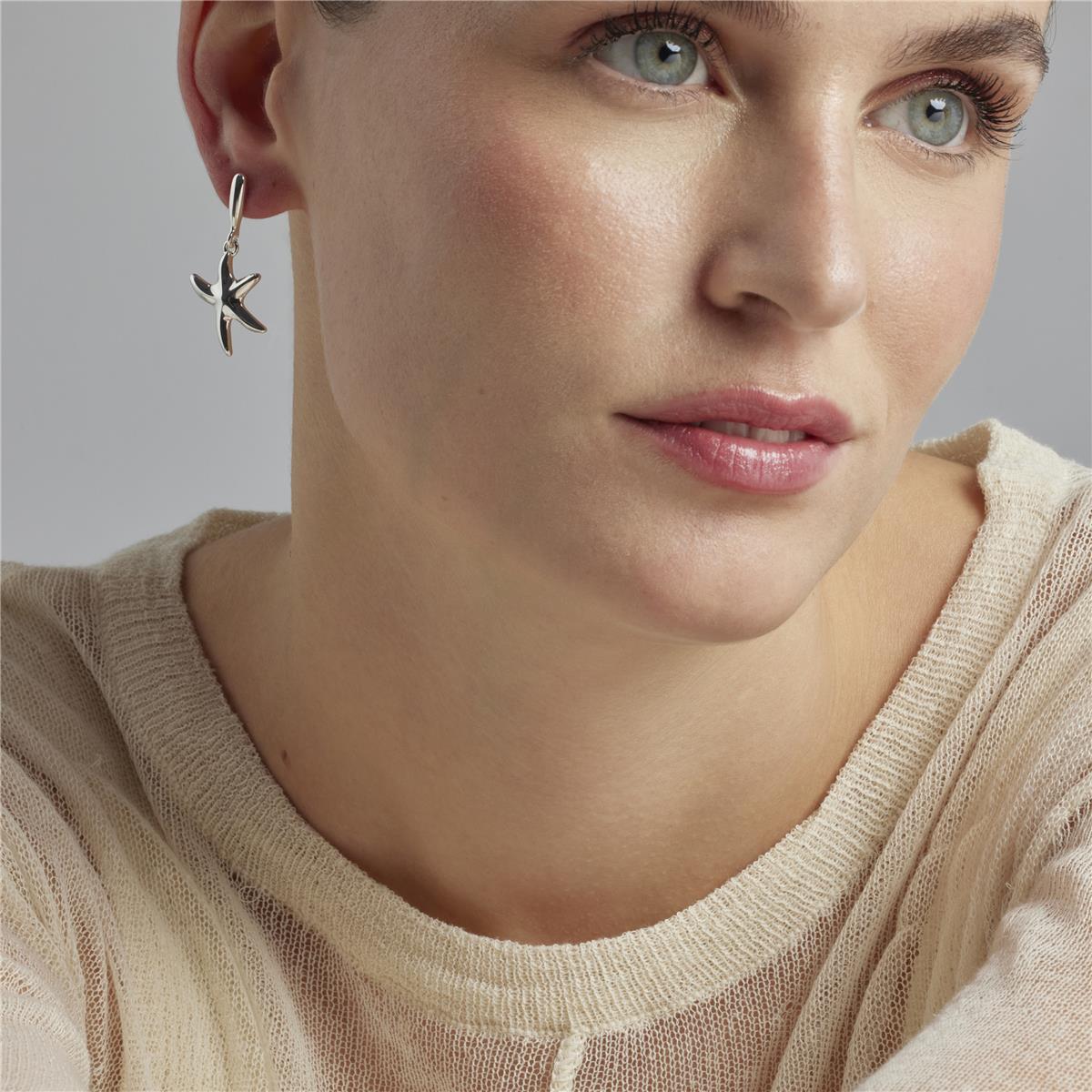 Pendientes Lux by Lux acabados en Rodio