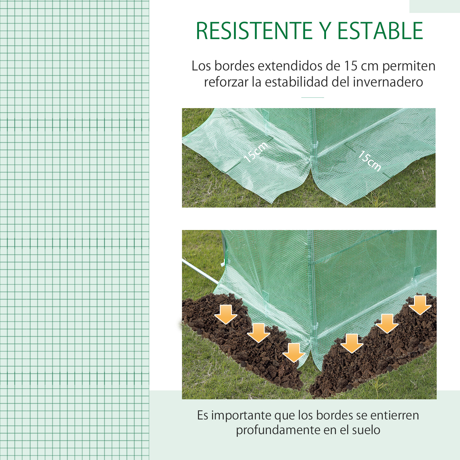 Invernadero de Jardín Huerto 12 Ventanas Cultivos Plantas 6x3x2m Acero