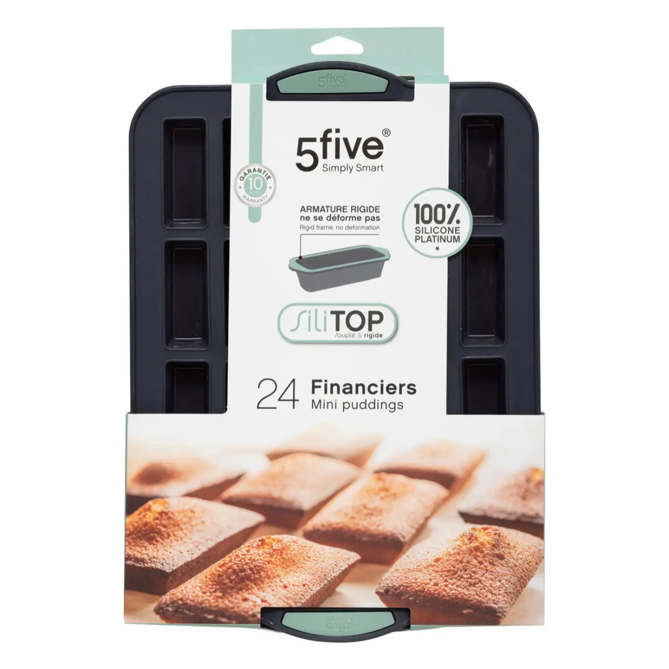 Moule 24 financiers silicone- Noirrouge Silitop