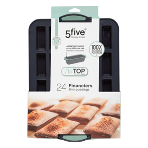 Moule 24 financiers silicone- Noirrouge Silitop