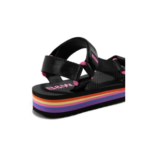 Sandalias Plataforma Negro B&W