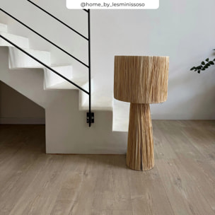 Grande lampe en feuille de palmier - Soléa