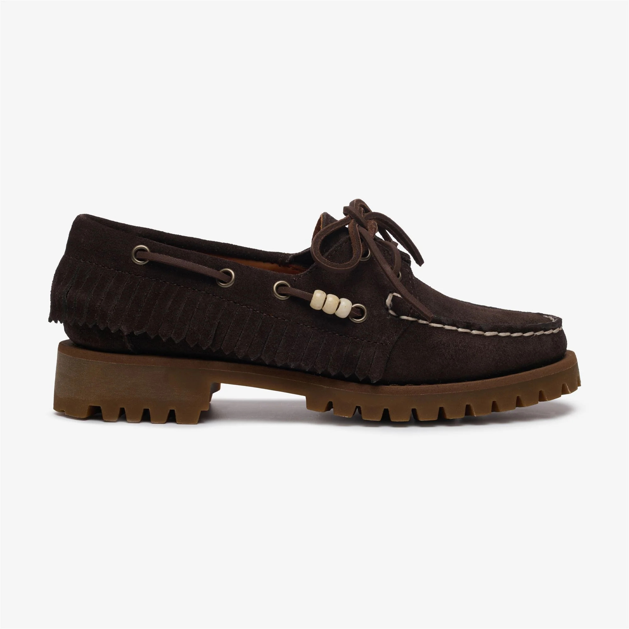 Sebago - Docksides Donna Marrone - Ranger Suede Fringe Woman