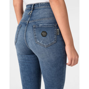 PHILIPP PLEIN Jegging a vita alta