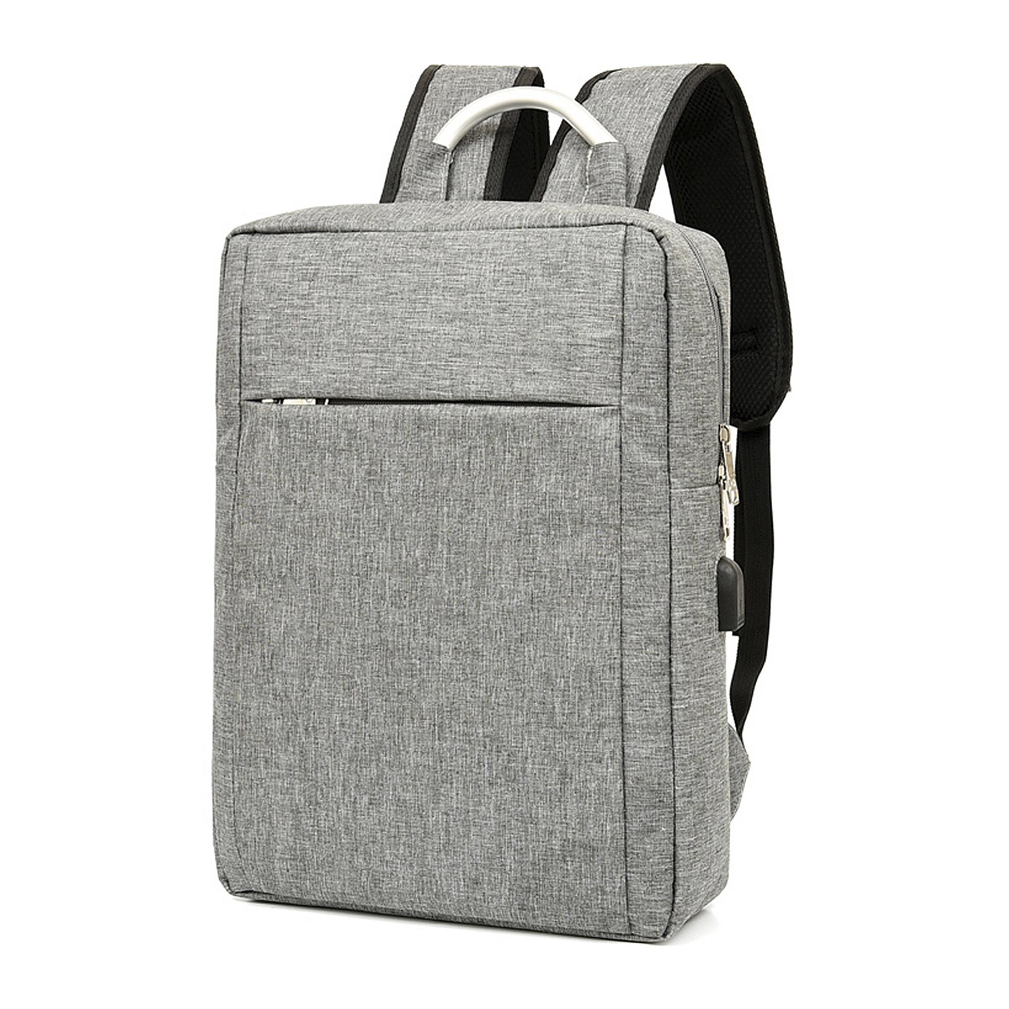 DAM Zaino per laptop con interfaccia di ricarica USB. 30x12x42cm. Grigio