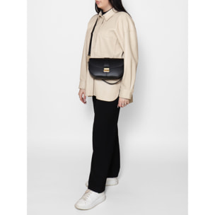 Borsa a spalla da donna In Vera pelle Made in Italy 27x15x7 cm