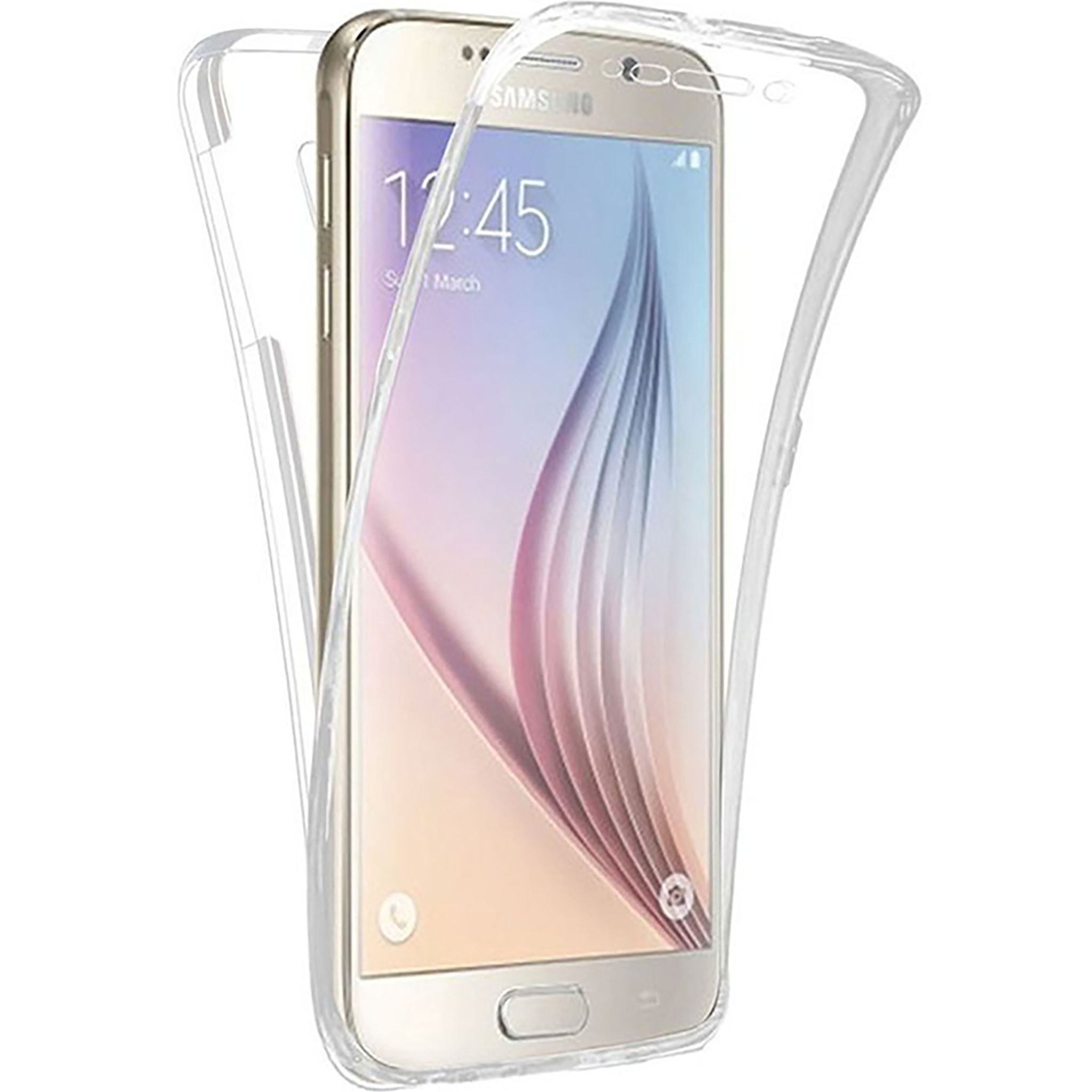 Coque Galaxy S7 Edge Samsung intégrale transparente 360° Ultra Slim en silicone souple