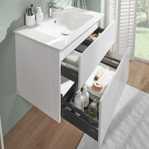 Set meuble avec vasque Finero Villeroy & Boch 80cm Blanc brillant