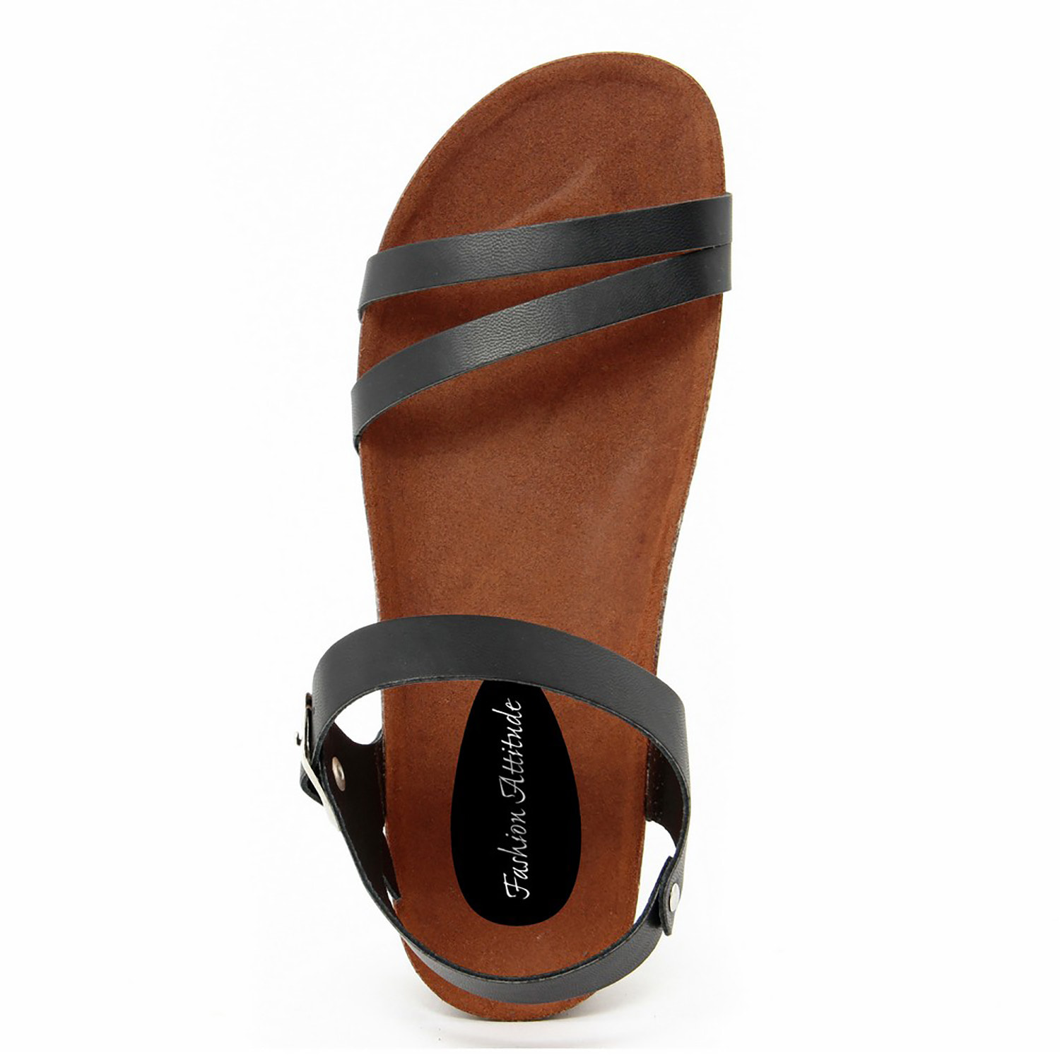 Sandalo flat Donna colore Nero