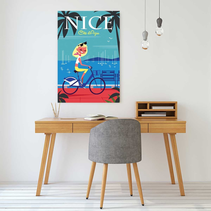 Tableau la baie des anges Toile imprimée