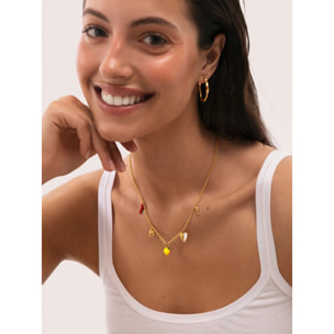 Collana Multicharm Aperitivo Marino Acciao Placcato Oro