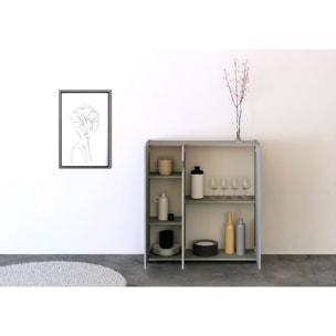 Credenza alta 3 ante 100x35x110 cm Riflesso cashmere