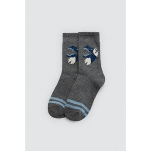 Confezione da 4 calzini per bambini stampati Roar