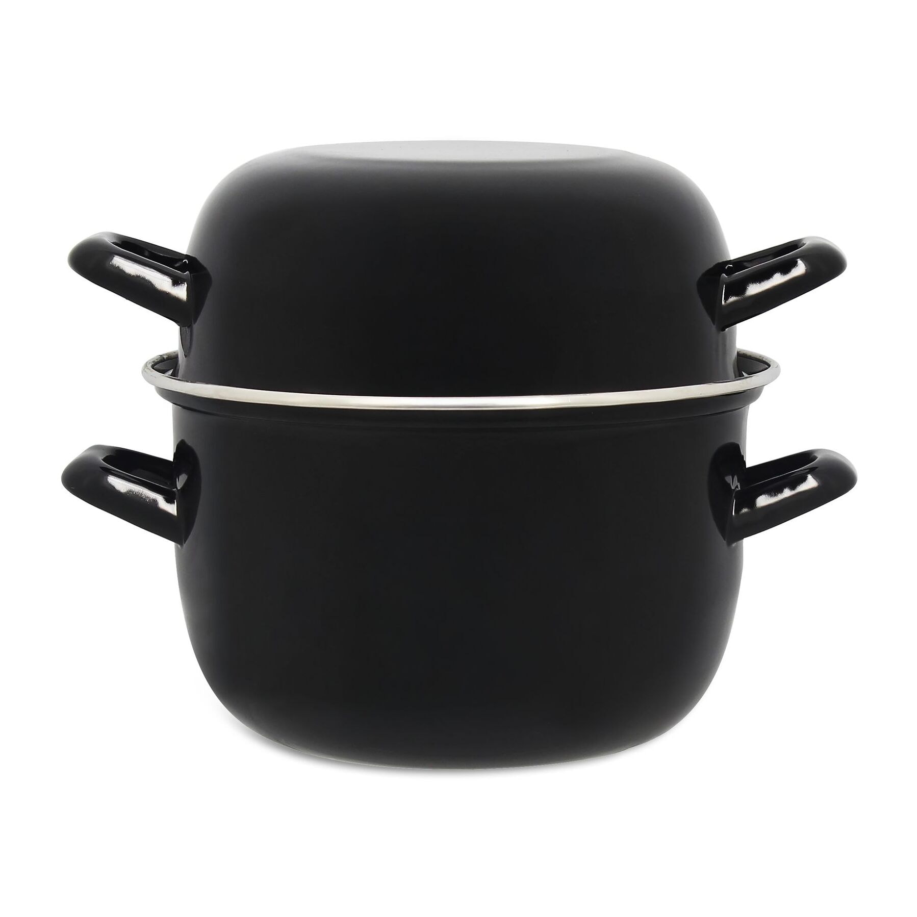 Marmite à moules noire 18cm