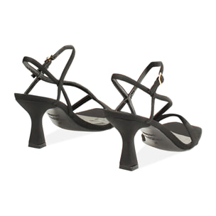 Sandali neri tacco 7,5 cm