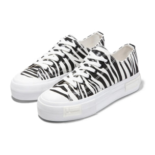 Zapatillas Mujer Casual One Way Low Zebra Edition D.Franklin