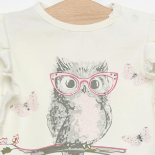 TSHIRT JERSEY LATTE GUFETTO