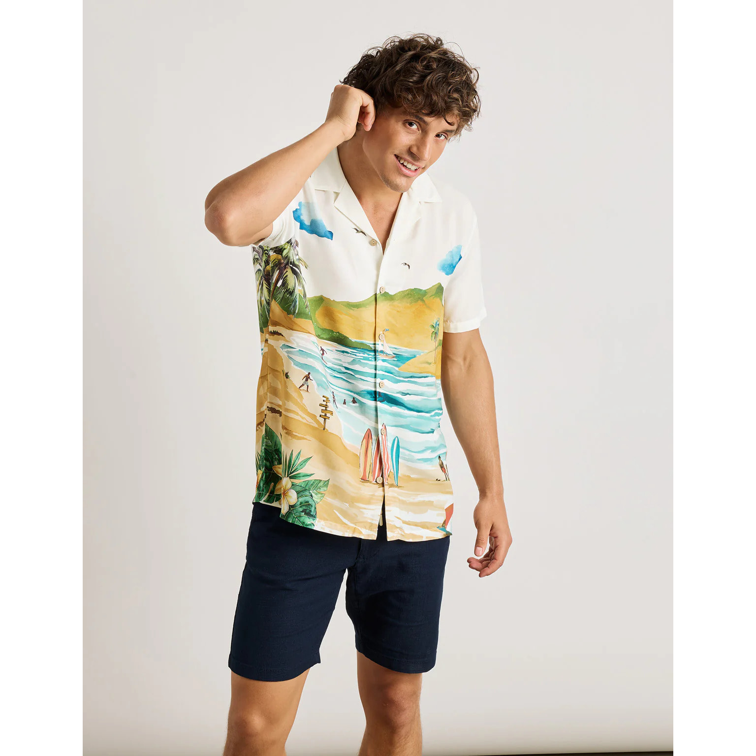 Camisa Manga Corta Blanco - Landscape