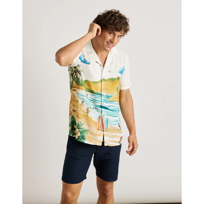 Camisa Manga Corta Blanco - Landscape