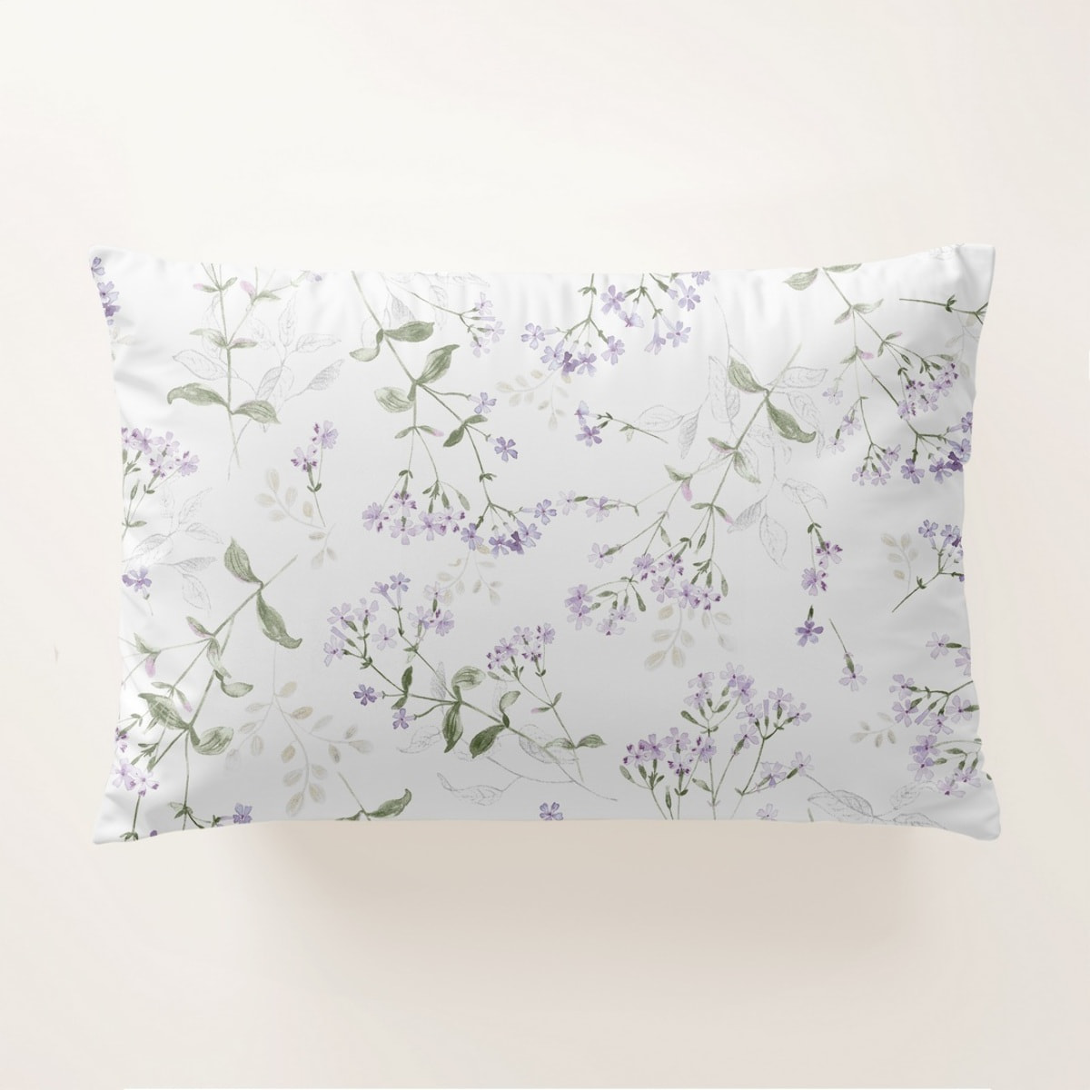 Funda de Almohada Lavender Blanco