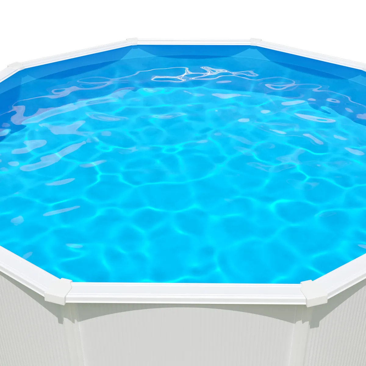 Liner bleu pour piscine métal intérieur 6,10 x 3,60 x 1,32 m
