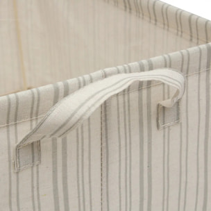 Panier de rangement Silnea rectangulaire 19,5x30,5cm beige