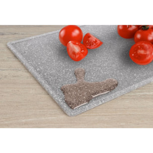Ensemble 3 planches à découper aspect granit gris Classbach C-SB4012K-GRY